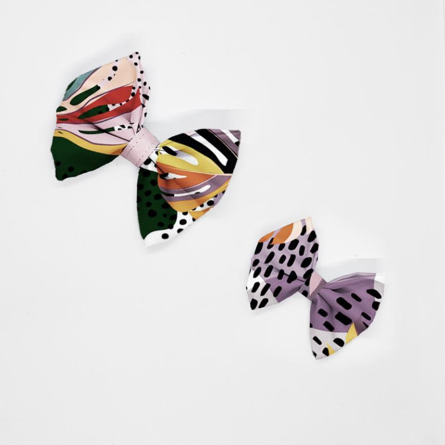 kokardy kolorowe liscie monstery