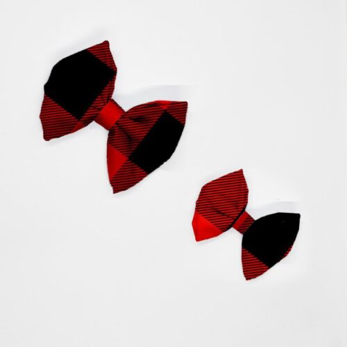 kokardy krata czerwono czarna