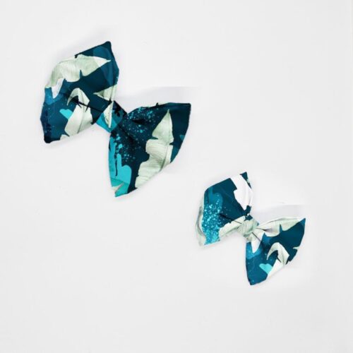 kokardy turkusowe piorka