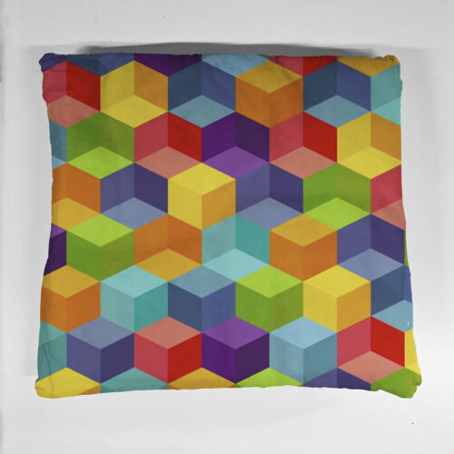 legowisko dla psa kolorowe szesciany