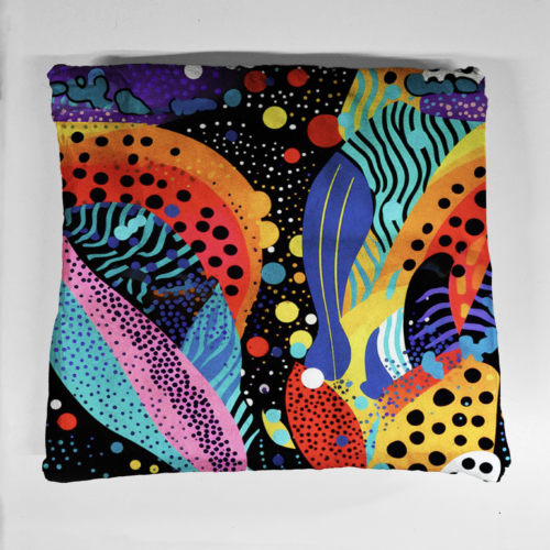 poduszka abstr kropki