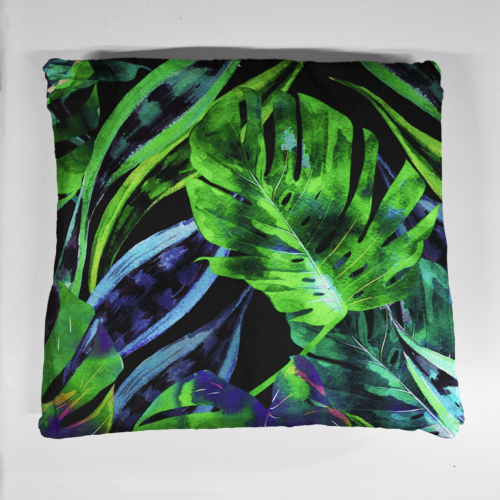 poduszka ciemne liście