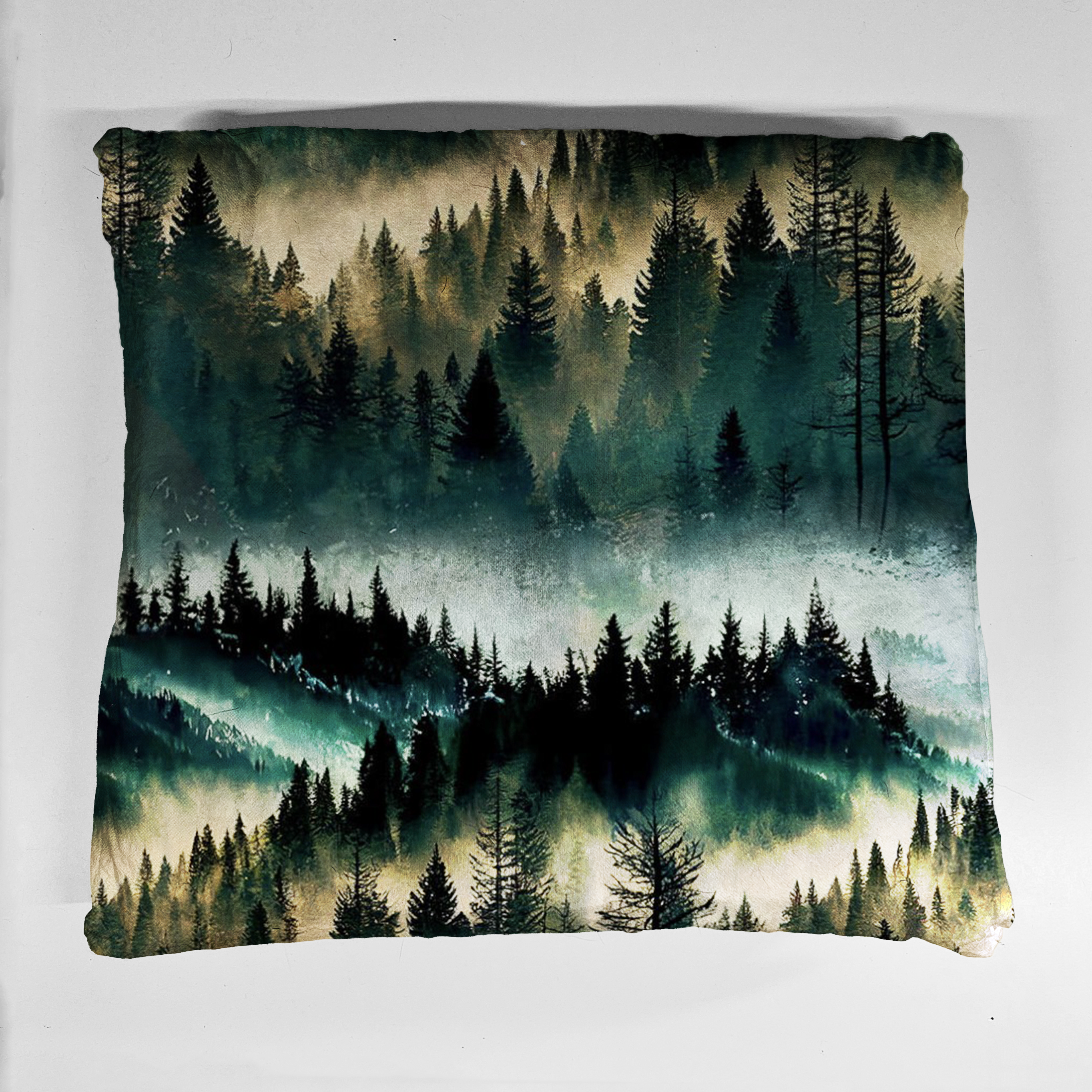 poduszka góry we mgle