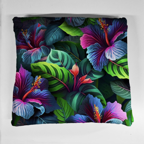 poduszka hibiskusy
