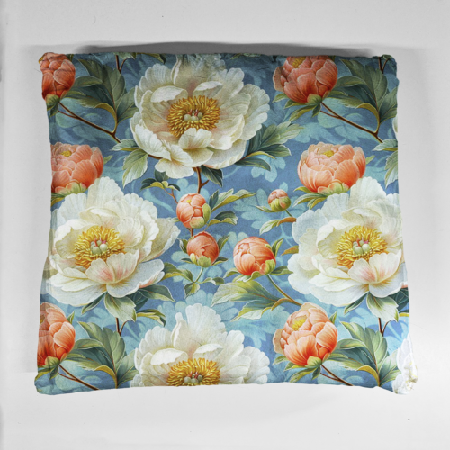 poduszka jasne piwonie