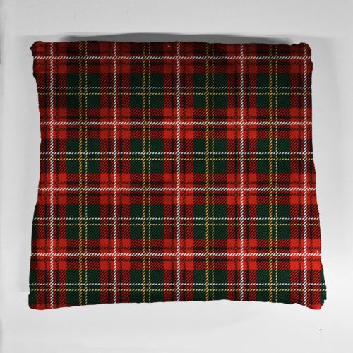 poduszka krata czerw ziel