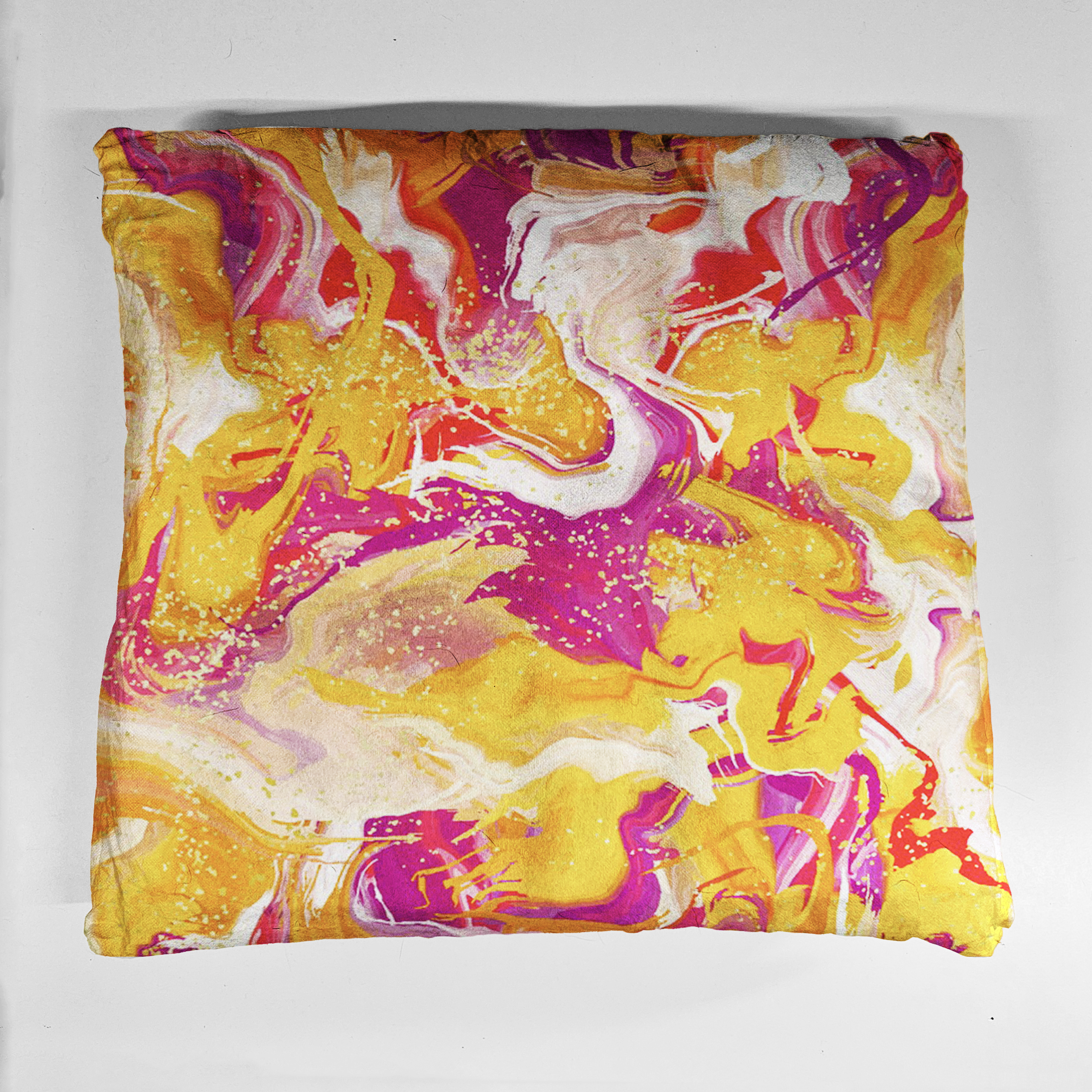 poduszka pom róż abstr