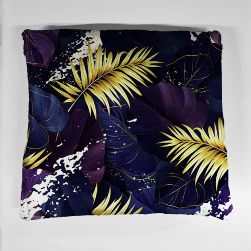 poduszka zlote liscie