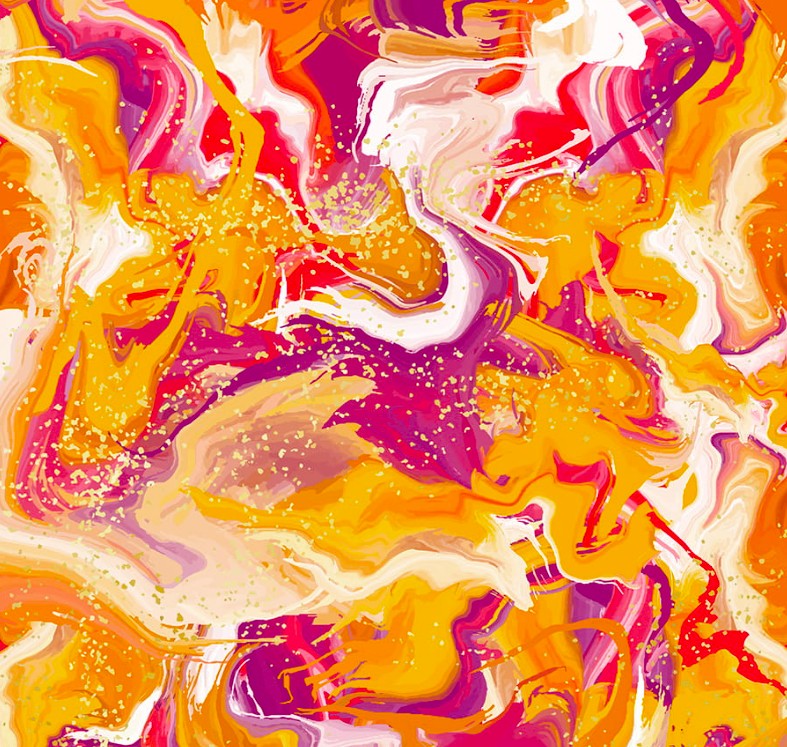 pomaranczowo rozowa abstrakcja