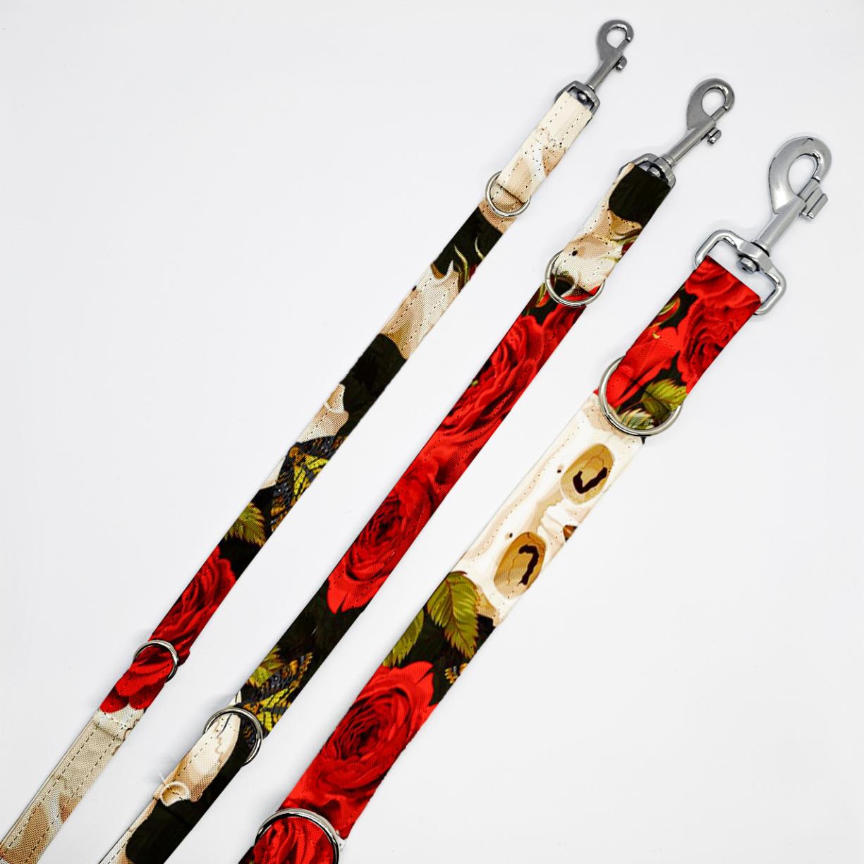 smycze CZASZKI W ROZACH