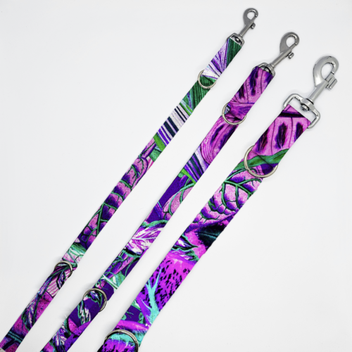 smycze fiolet liscie