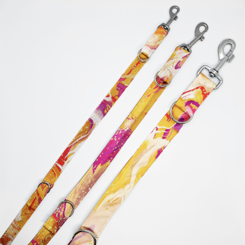 smycze pom róż abstr