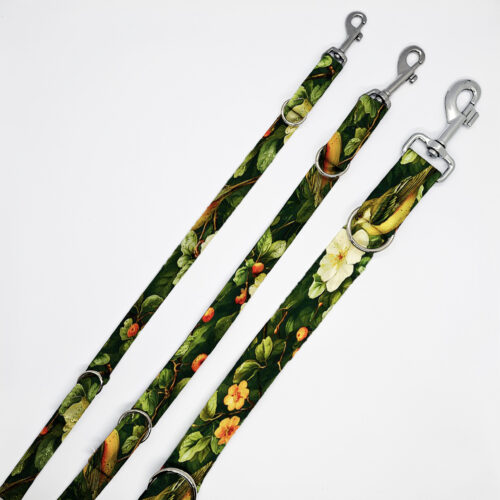 smycze ptaki w kwiatakach