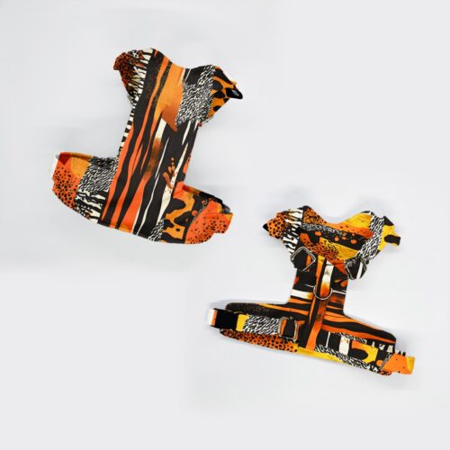 szelki bezuciskowe AFRYK ABSTR CZARNA