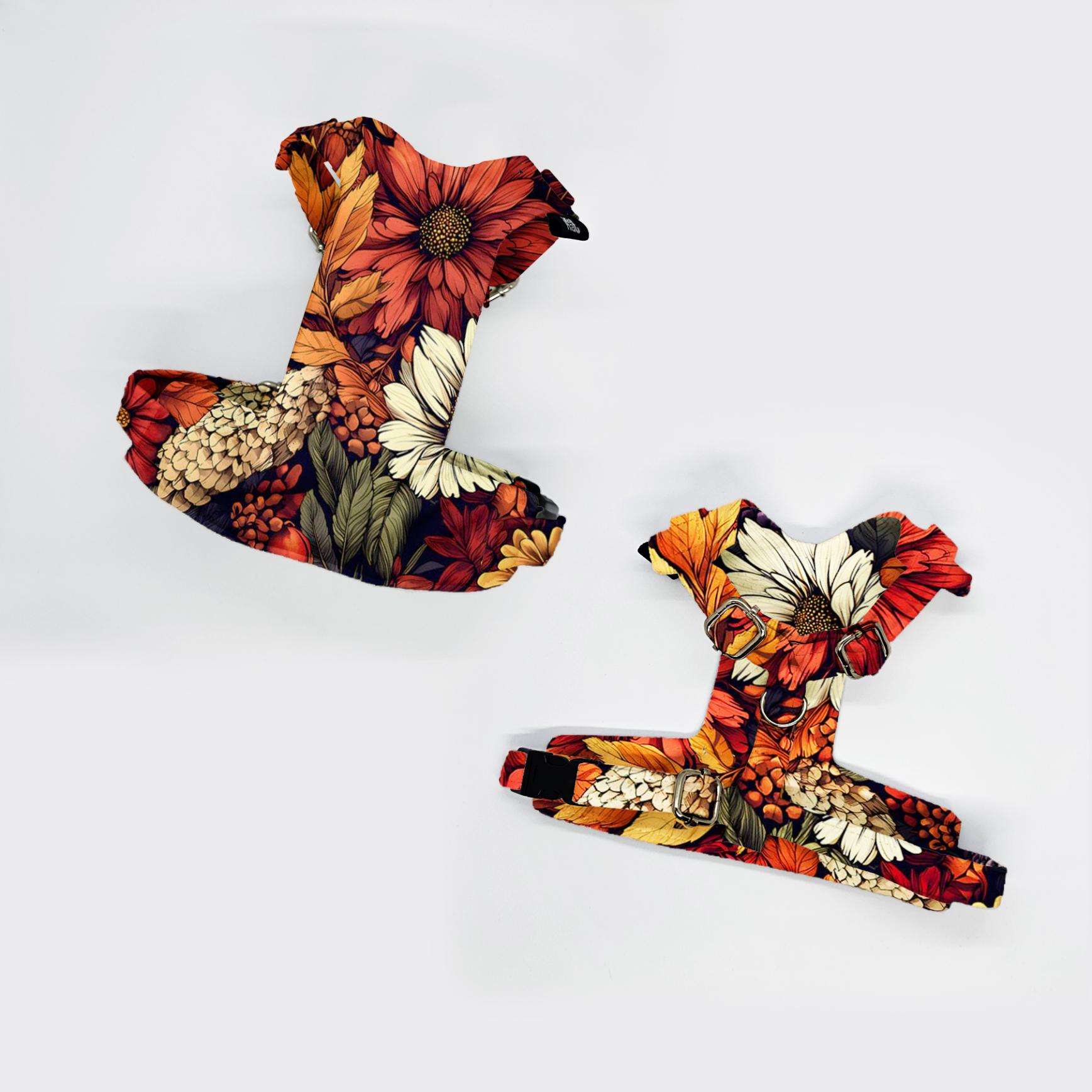 szelki bezuciskowe JESIENNE KWIATY