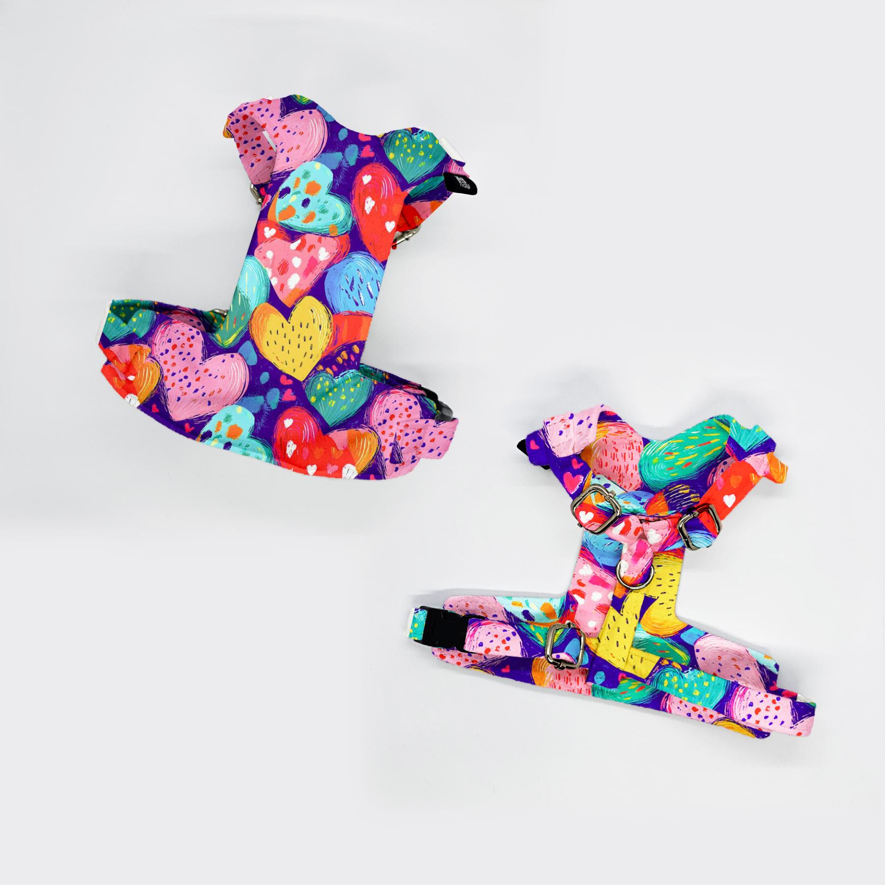 szelki bezuciskowe KOLOR SERCA