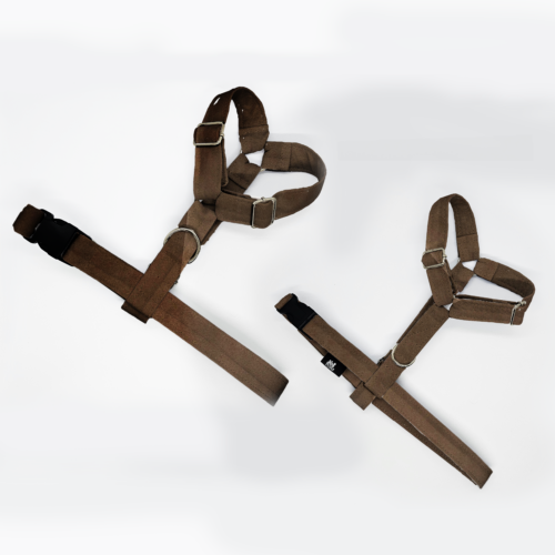 szelki klasyczne razem brąz