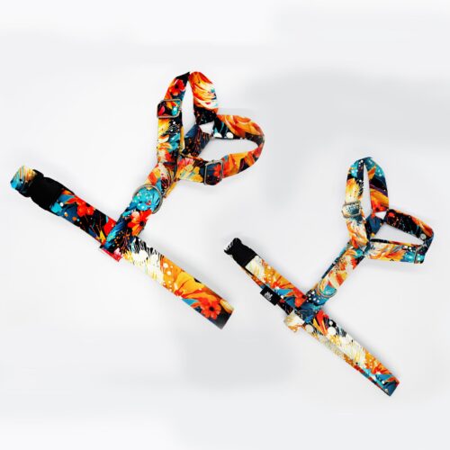 szelki klasyczne razem pom malowane kwiaty 1