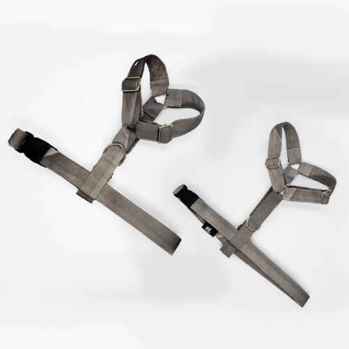 szelki klasyczne razem szary