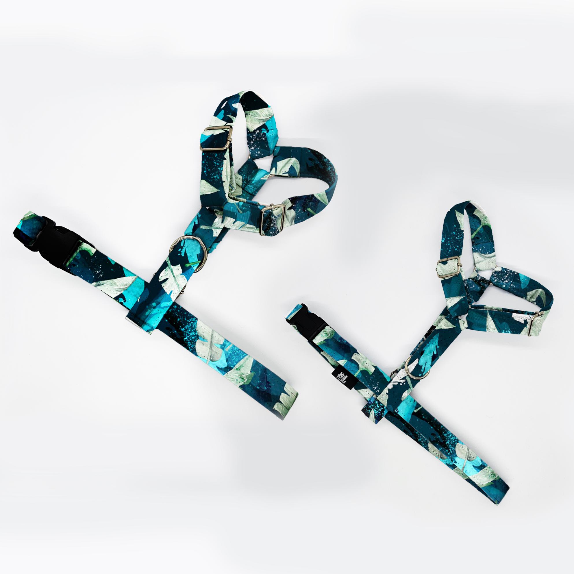 szelki klasyczne razem turkus piorka 1