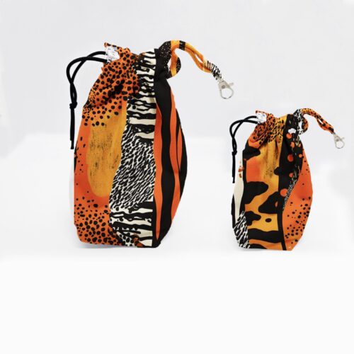 worki na smaczki afryk abstr czarna