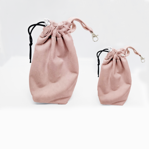 worki na smaczki brudny roz