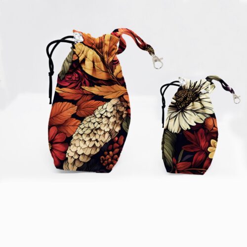 worki na smaczki jesienne kwiaty