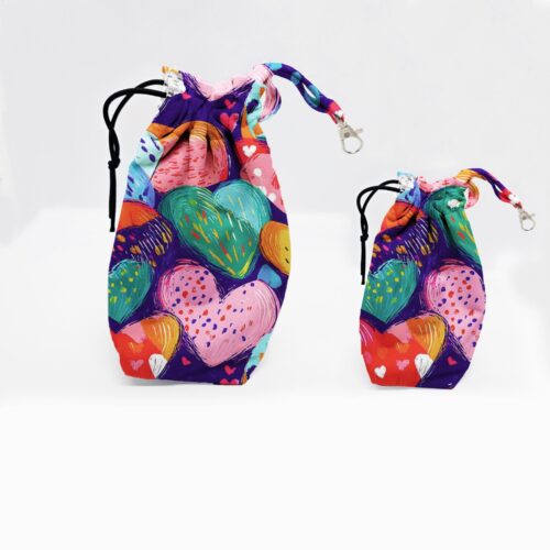 worki na smaczki kolor serca