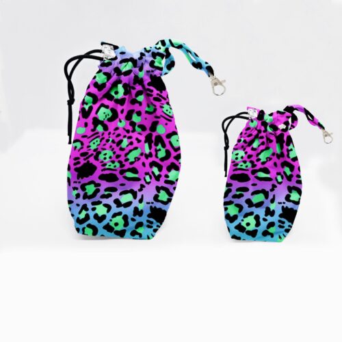 worki na smaczki panterk fiolet turkus