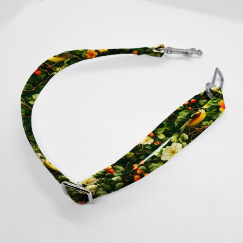 zapiecie pasa ptaki w kwiatach